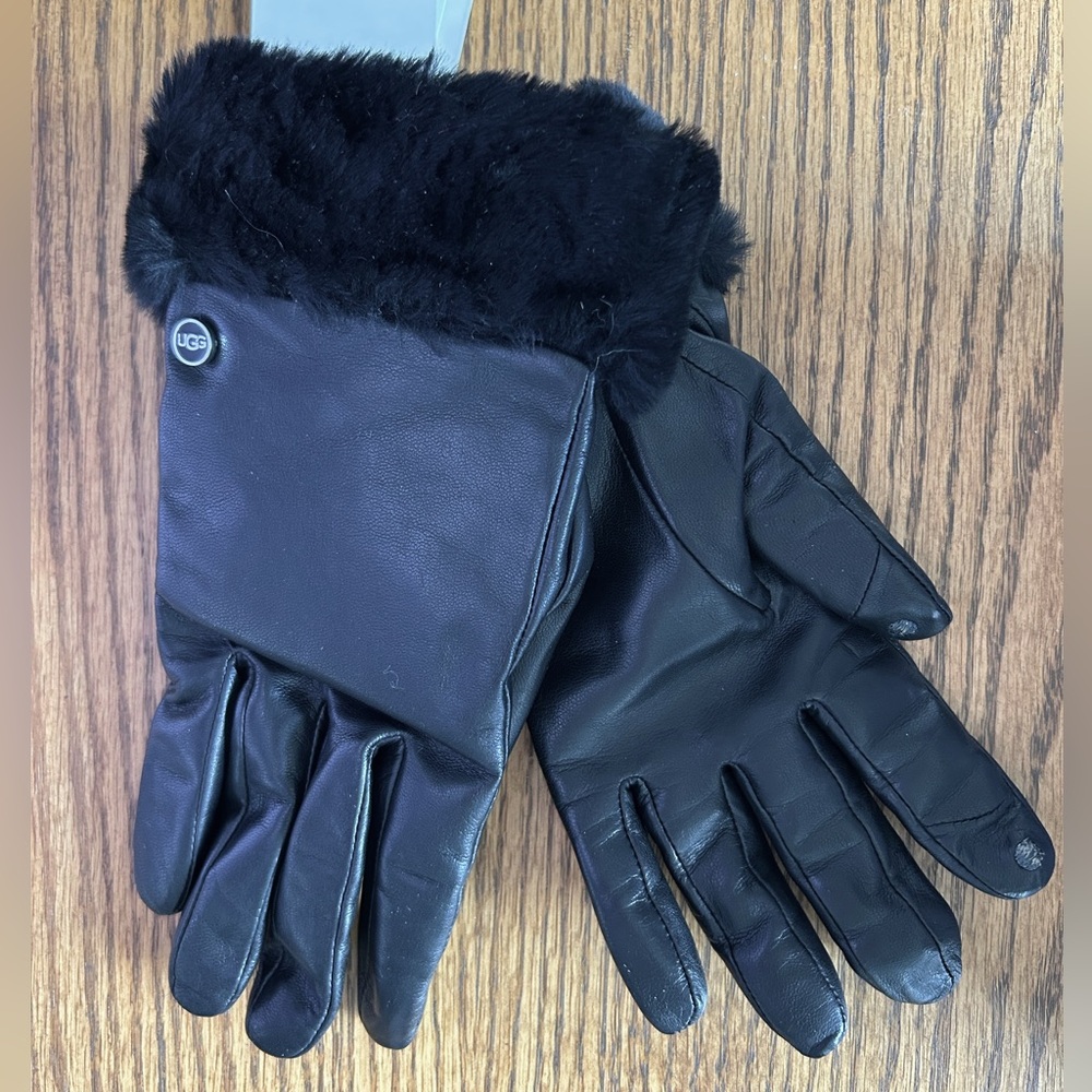 Ugg leather gloves (Brand new with tags and box)